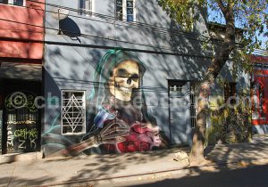 44-1 Le tricot graffitis est populaire dans les quartiers de Santiago (Bellavista, Recoleta, Santiago centro, Ñuñoa etc.)