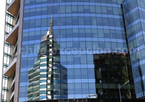 Grattes ciel en verre, Santiago de Chile