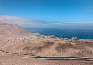 Vue sur Iquique depuis les dunes