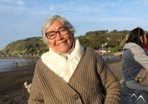 Chilienne au bord de la plage