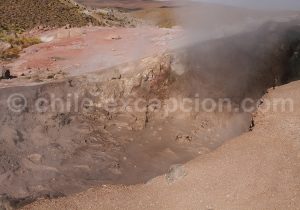 Fumerolles des geysers cachés, San Pedro de Atacama