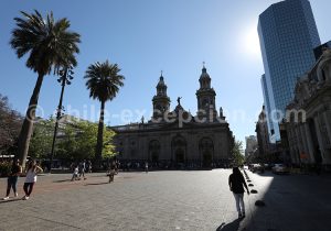 Place d'Armes, zone piétonne, Santiago