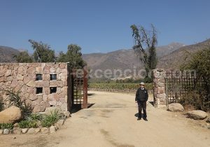 Entrée Cave San Pedro Cachapoal Andes, vallée de Cachapoal