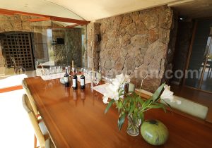 Table de dégustation de la Cave San Pedro Cachapoal Andes, vallée de Cachapoal