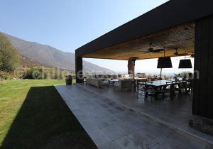 Terrasse de la Cave San Pedro Cachapoal Andes, vallée de Cachapoal