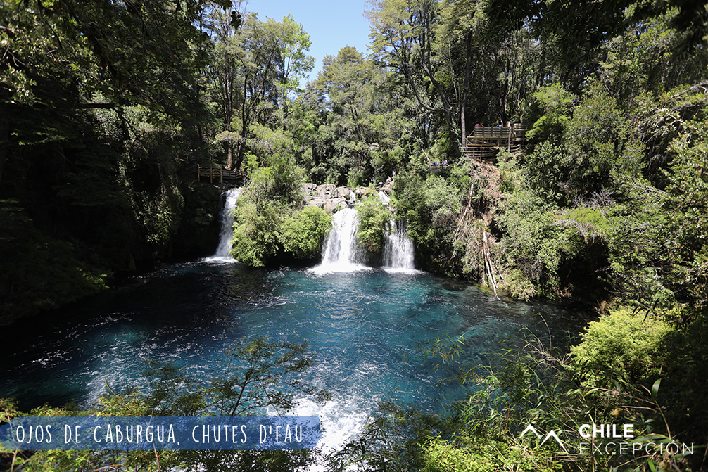 1 Ojos de Caburgua, chutes d'eau