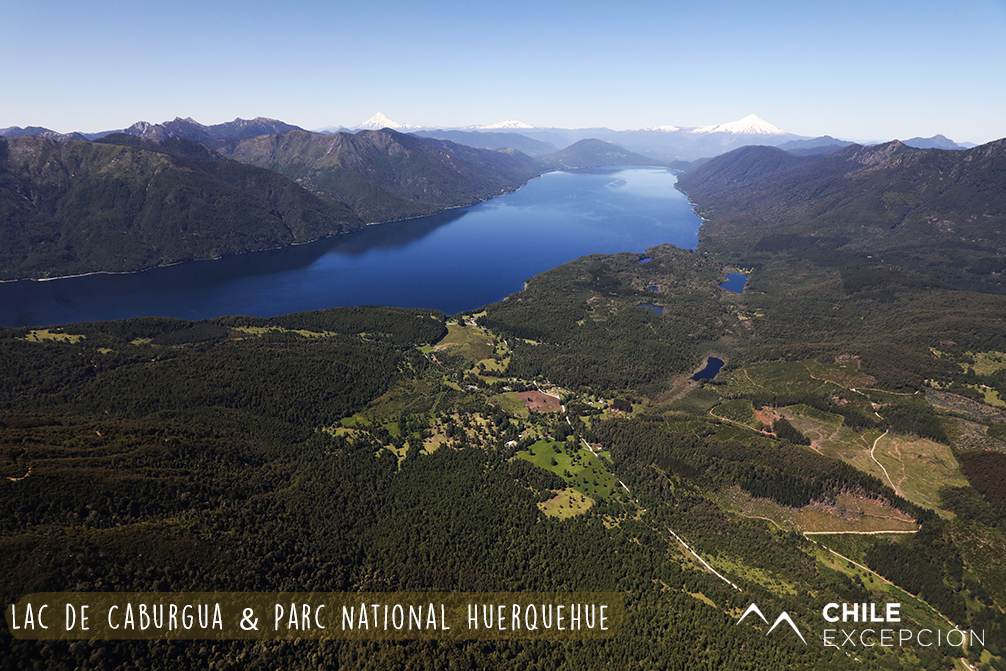 4.2 Lac de Caburgua & Parc National Huerquehue, vue du ciel