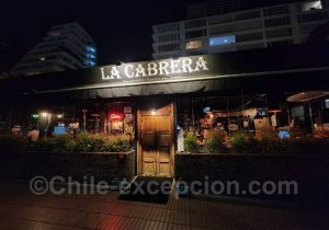 Devanture La Cabrera Restaurant de viande à Santiago