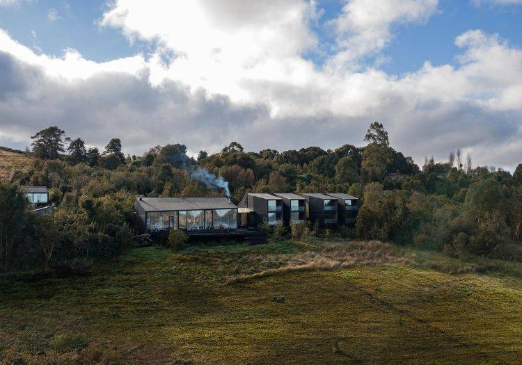 Hotel Estancia Rilán Patagonie chilienne vue d'ensemble Hotel Estancia Rilán Patagonie chilienne vue d'ensemble