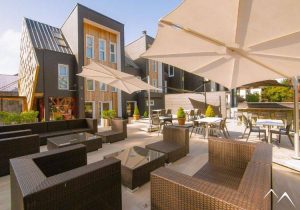 Terrasse hôtel Casa Solaria Lac Villarrica Terrasse hôtel Casa Solaria Lac Villarrica