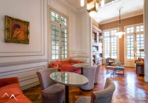 Matildas hôtel Santiago - salle commune lumineuse