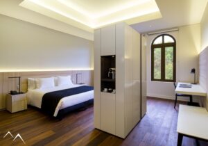 Chambre double de l'hôtel Altiplanico Bellas Artes, Santiago, Chili