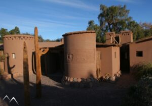 Extérieur de l'hôtel Altiplanico, San Pedro de Atacama, Chili